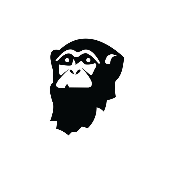 Gorilla logo-tervezés, ikon, vektor, illusztráció - Vektor, kép