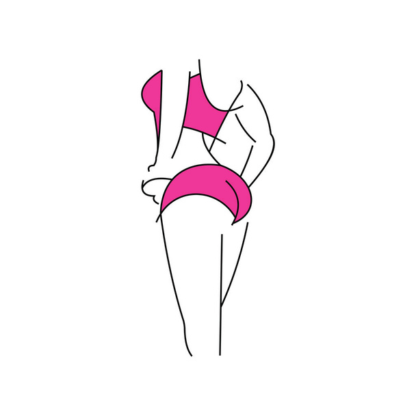Women health and wellness vector logo design template. - Vector, Image