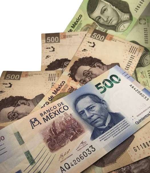 Μεξικάνικα πέσος που απομονώνονται σε λευκό φόντο - Φωτογραφία, εικόνα
