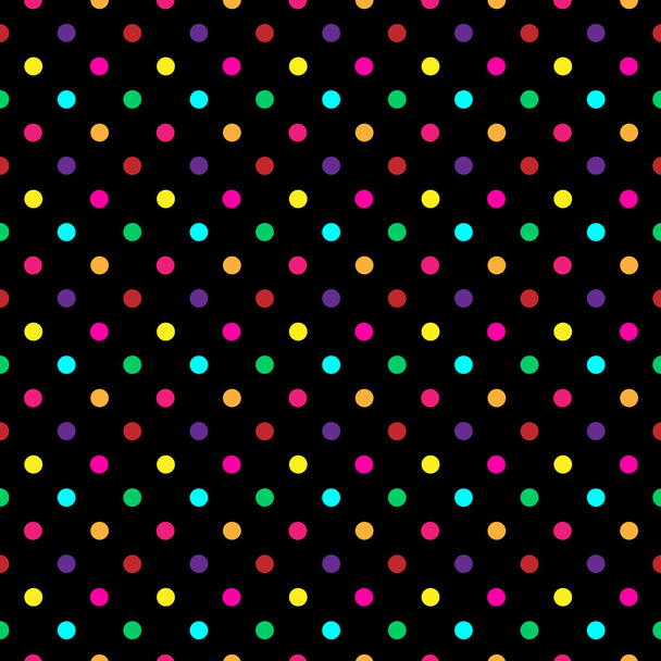 kleurrijke polka dot patroon vector - Vector, afbeelding