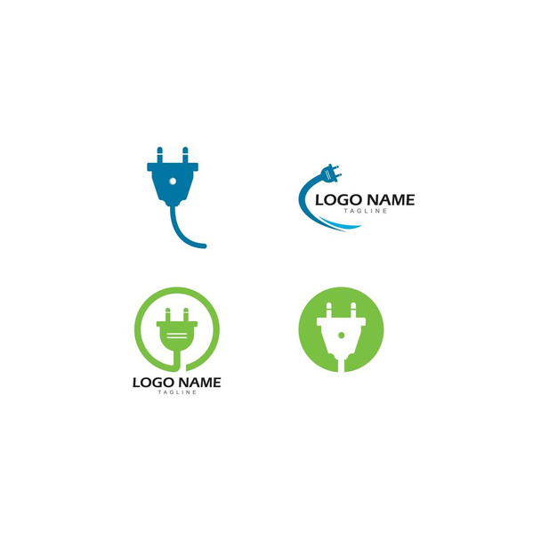 Illustrazione dell'icona vettoriale del logo della spina elettrica
  - Vettoriali, immagini