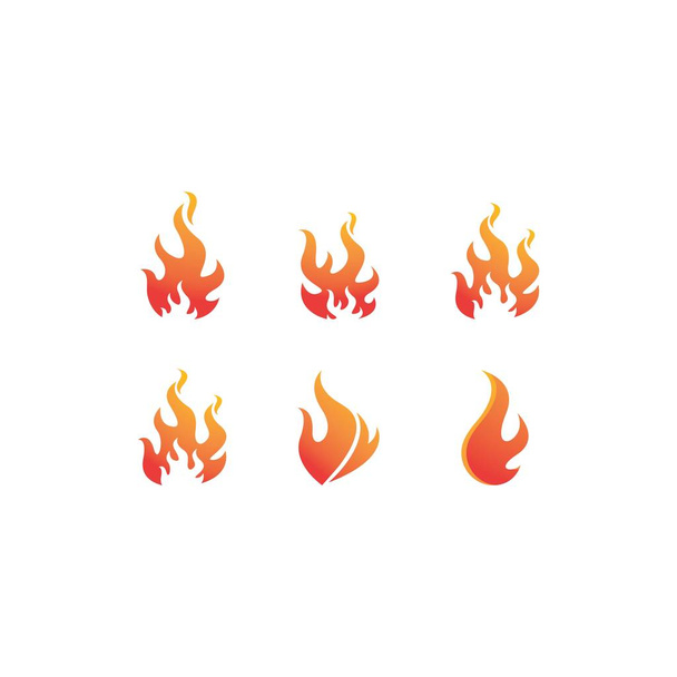 Icône vectorielle de modèle de logo de flamme de feu Logo d'huile, de gaz et d'énergie
  - Vecteur, image