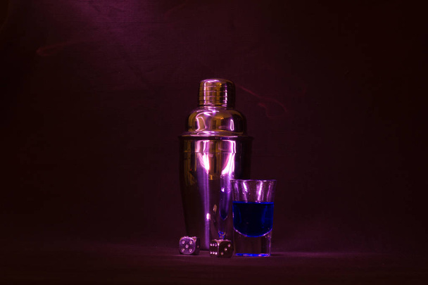Night still life with alcohol - Фото, зображення
