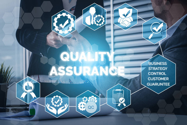 Garantia de qualidade QA e conceito de controle de qualidade - Foto, Imagem