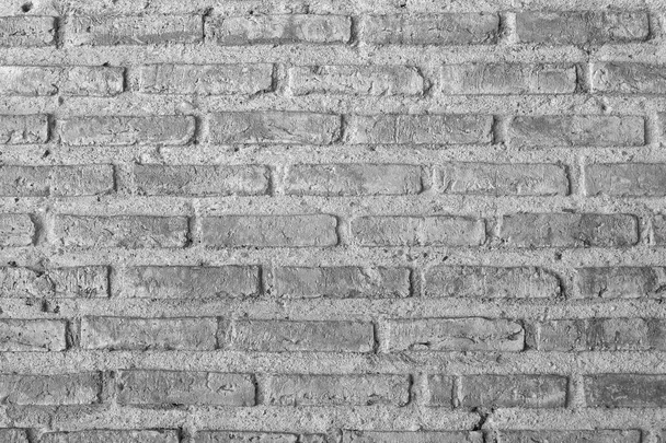Horizontal Texture of The Gray Brick Wall - Fotografie, Obrázek