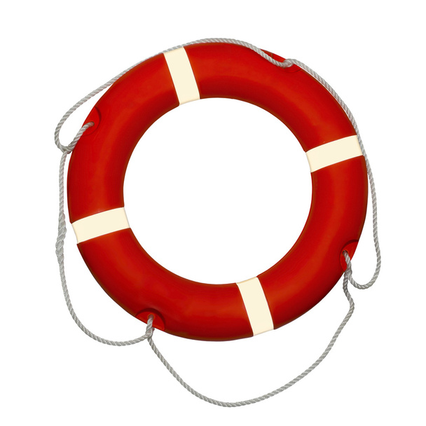 Bóia salva-vidas vermelha
 - Foto, Imagem