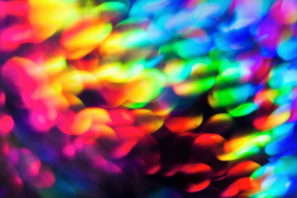 Abstracte regenboog kleurrijke wazig bokeh achtergrond - Foto, afbeelding