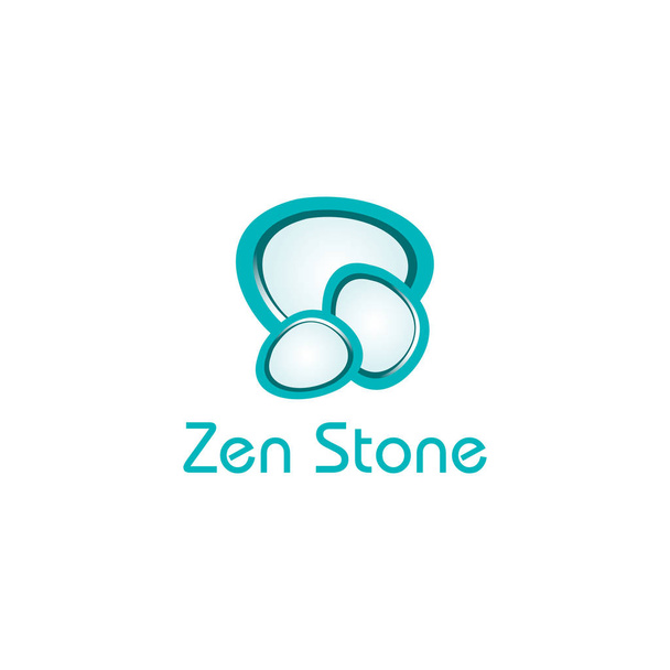 Vetor Zen Stone. Spa Salon, Design de logotipo do centro de massagem
. - Vetor, Imagem