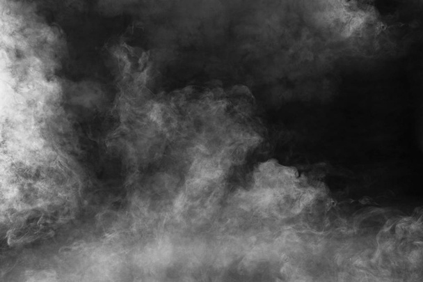 espectacular abstracto humo blanco aislado fondo negro
 - Foto, Imagen