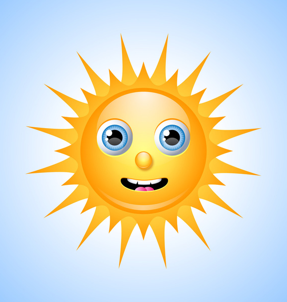 Cute Sun Character - Vector, Imagen