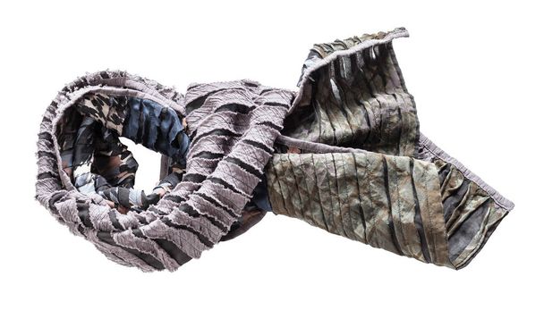 bufanda atada de seda tallada y tela de algodón
 - Foto, Imagen