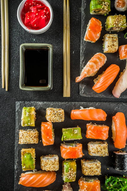  Different sushi mixed set - Photo, Image
