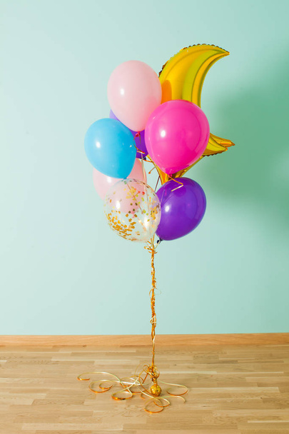 The bunch of colorful balloons for birthday - Foto, immagini