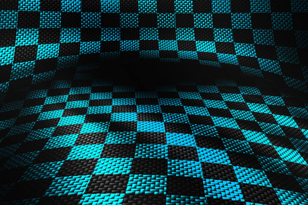fundo de fibra de carbono. padrão quadriculado. 3d ilustração mate
 - Foto, Imagem