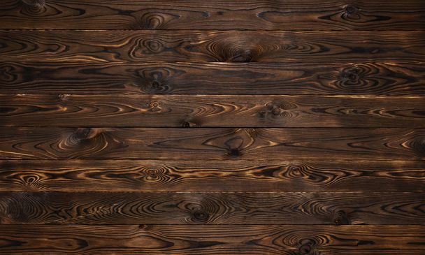 Wooden background, rustic brown planks texture, old wood wall backdrop - Foto, afbeelding