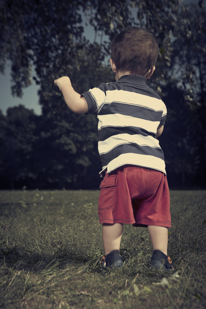 Young boy walking - Fotografie, Obrázek