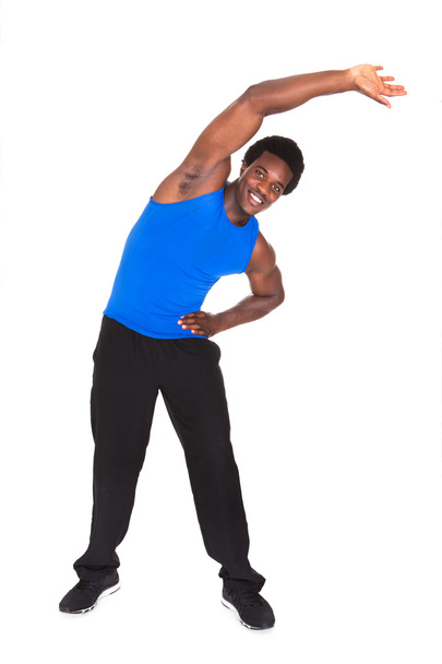 Portrait Of African Man Exercising - Zdjęcie, obraz
