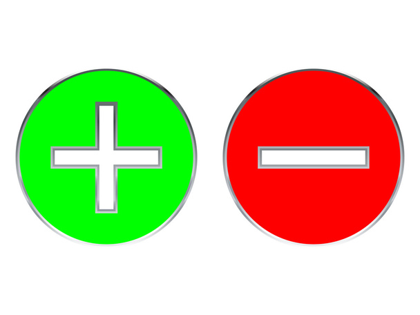 Positive and negative - Vector, Image