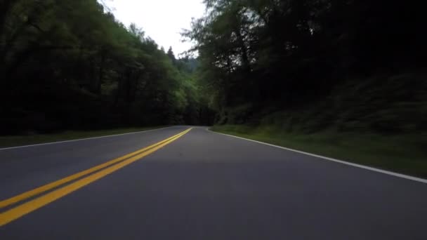 Vista de conducción en ángulo bajo con faros
 - Metraje, vídeo