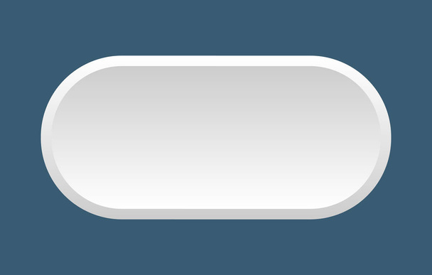 blank button. blank rounded white sign. blank - Vektor, obrázek