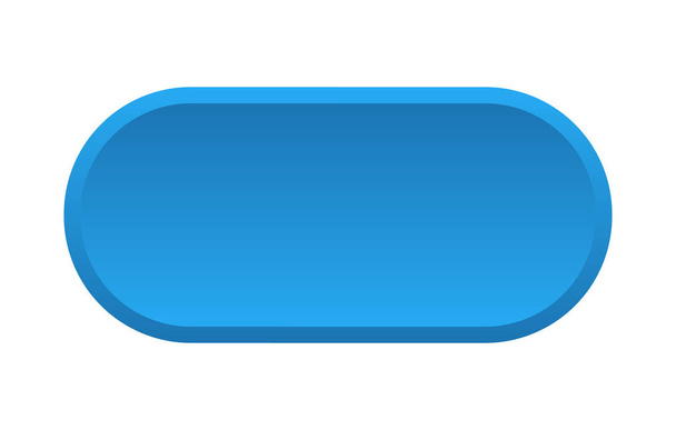 blank button. blank rounded blue sign. blank - Vettoriali, immagini
