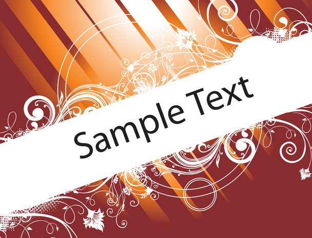 Sample text on brown background - Vector, Imagen