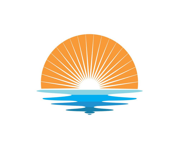 aalto aurinko logo kuvake vektori kuvitus suunnittelu
 - Vektori, kuva