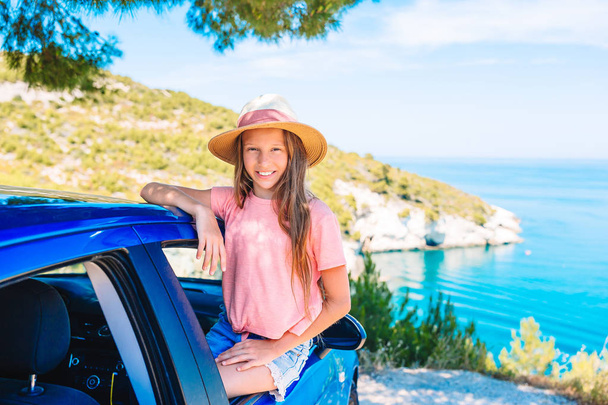 Family on vacation. Summer holiday and car travel concept - Photo, Image
