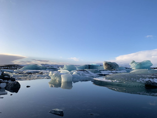 Buzul Gölü İzlanda 'da - Fotoğraf, Görsel