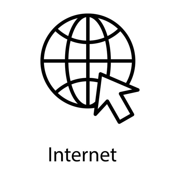 Line internet access vector design  - Vector, Image