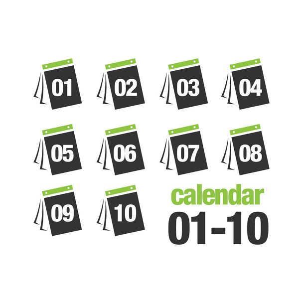30 días icono del calendario vector concepto de ilustración creativa
 - Vector, imagen