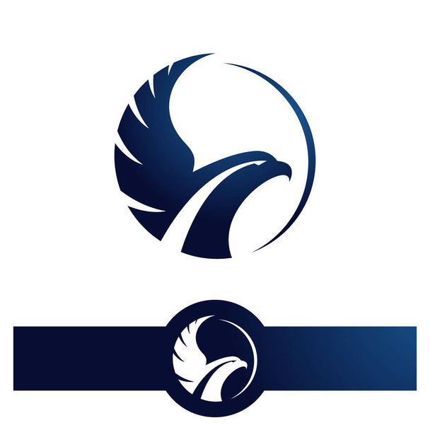 awk Falcão águia vetor logotipo design ícone ilustração modelo - Vetor, Imagem