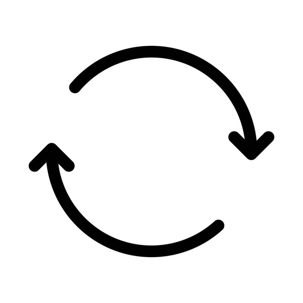 cycle, recycle, refresh - minimal line web icon. simple vector i - Vector, Image