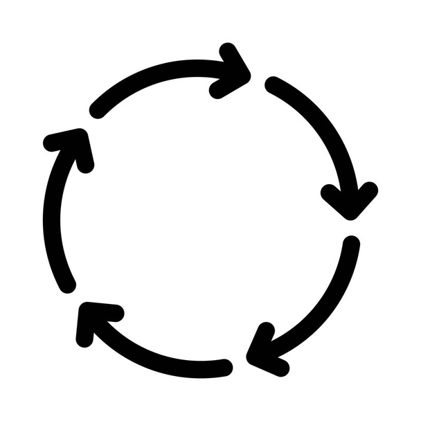 cycle, recyclage, rafraîchissement icône web ligne minimale. vecteur simple i
 - Vecteur, image