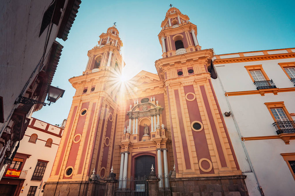 Facade of San Ildefonso Church, Seville - Spain - Zdjęcie, obraz