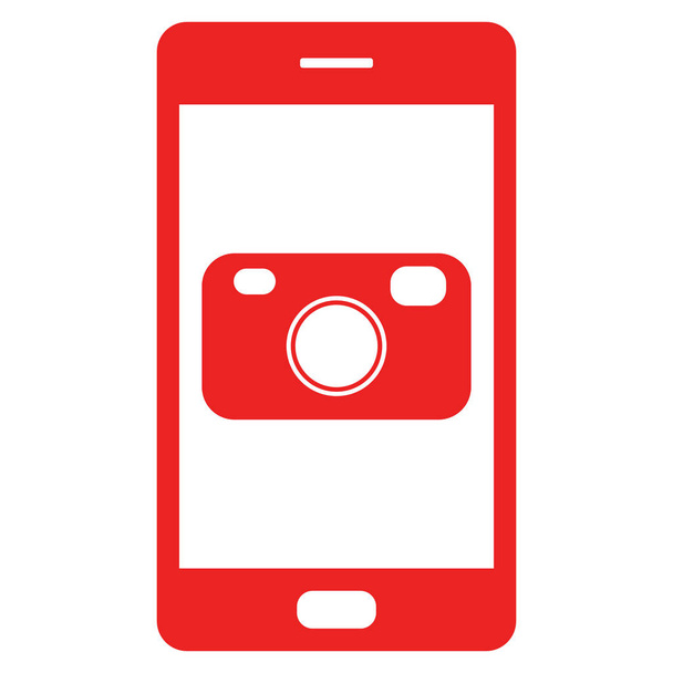 Camera and smartphone - Vector, Image