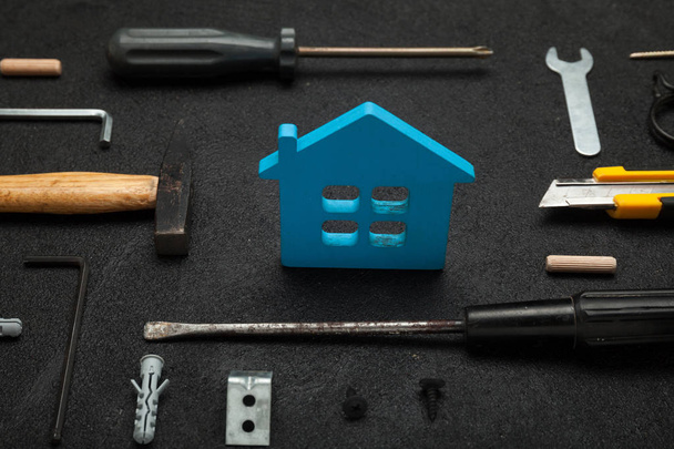 Fix home construction, assortment carpentry. Deck craft. - Photo, Image