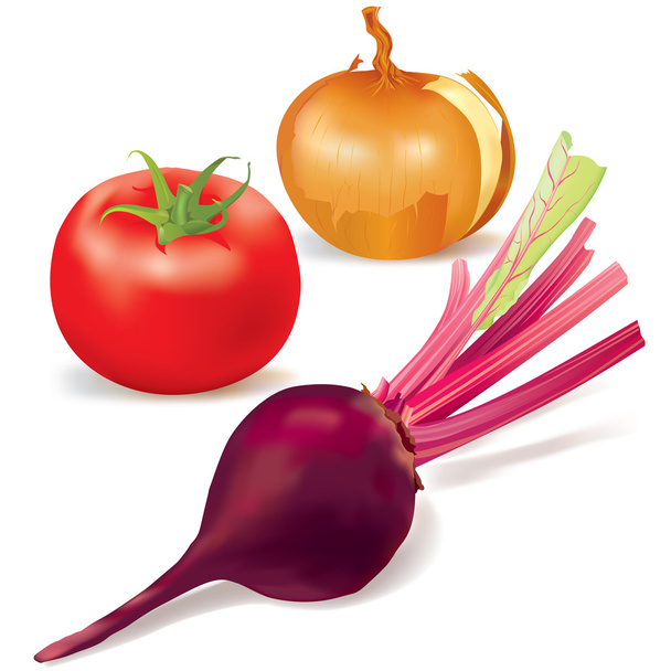 Vegetables illustration - Vettoriali, immagini