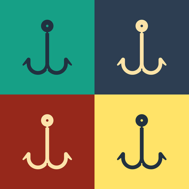 Small fishing hook icon realistic style Royalty Free Vector