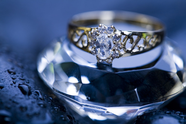 pierścień diament - Zdjęcie, obraz