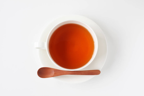 cup of tea closeup isolated on white background - Photo, Image