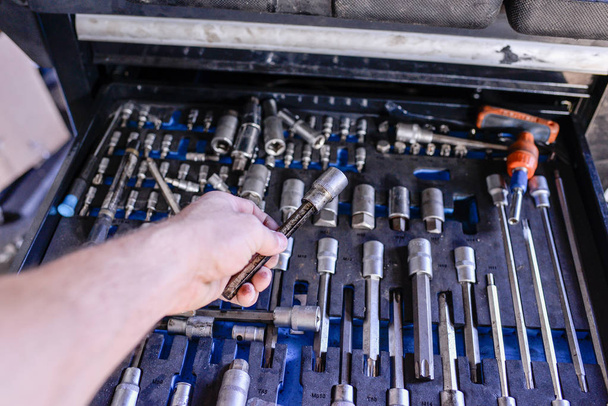 set of screwdrivers and wrenches - Photo, image