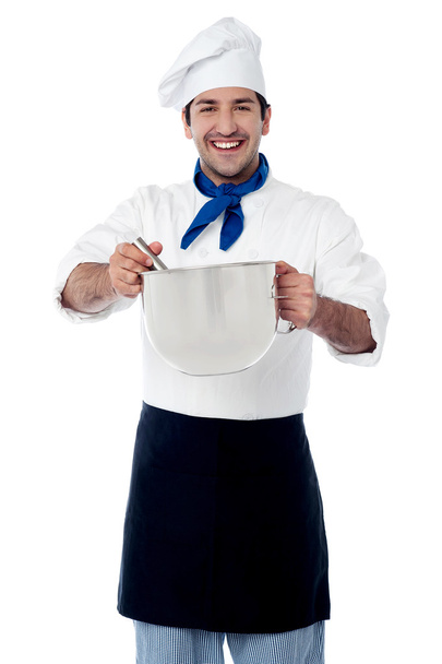 Young smiling confident male chef - Foto, immagini