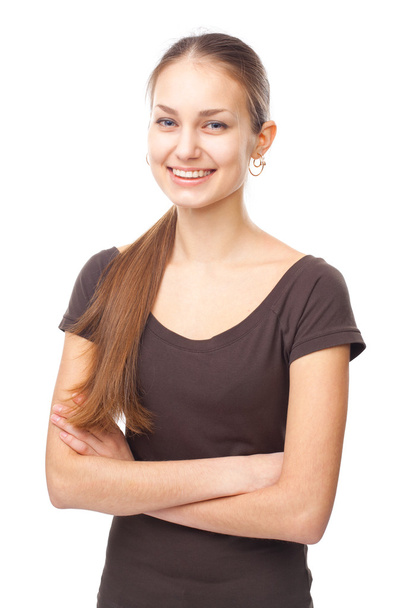 Young happy smiling woman - Photo, Image