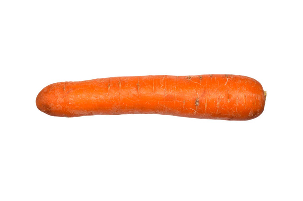 Carrot fresh isolated on white background.Large carrots on white background. - Photo, Image
