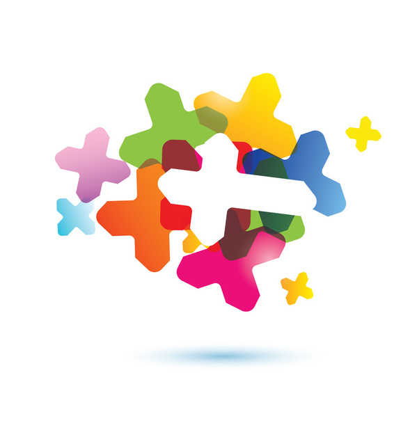 abstract human brain icon - Vektor, obrázek