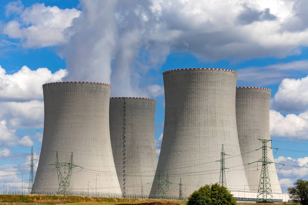 Elektrownia jądrowa Temelin w Czechach Europa - Zdjęcie, obraz