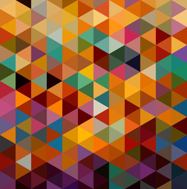 Vintage triangles seamless pattern background. EPS10 file. - Vector, Imagen