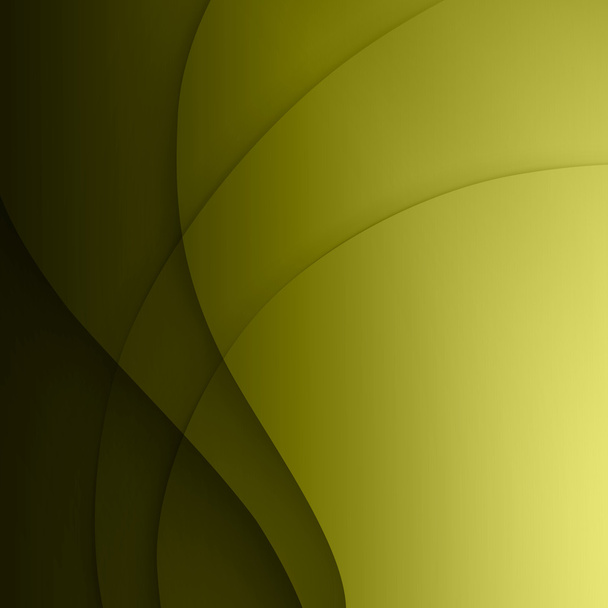 Green smooth twist light lines vector background. - Vektor, obrázek