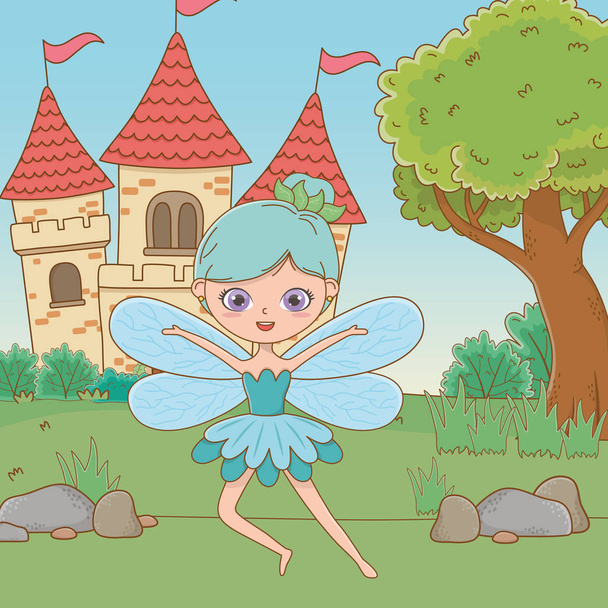 Fairy cartoon of fairytale design vector illustration - Vector, Image